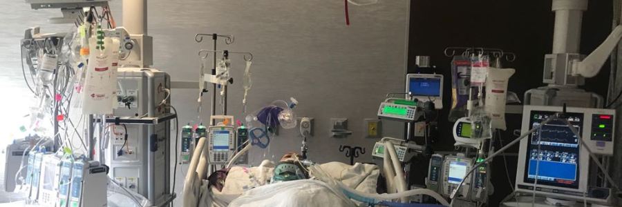 The first few days in the hospital.